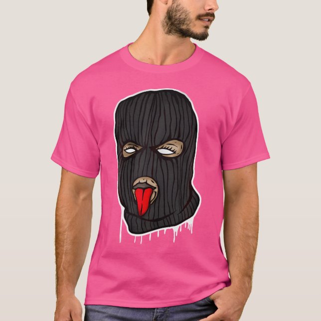 Ski Mask Shirt Shoebox Money Hip Hop Retro Money C (Front)