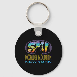 Ski Mccauley Mountain New York Skiing Vacation  Key Ring
