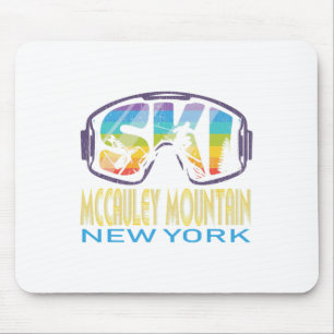 Ski Mccauley Mountain New York Skiing Vacation Mouse Mat