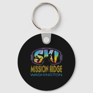 Ski Mission Ridge Washington Skiing Vacation Key Ring