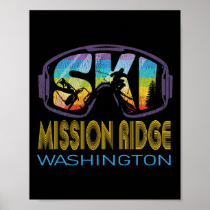 Ski Mission Ridge Washington Skiing Vacation Poster