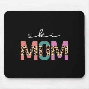 Ski mom funny skiier gift ski skier skiing mom mouse mat