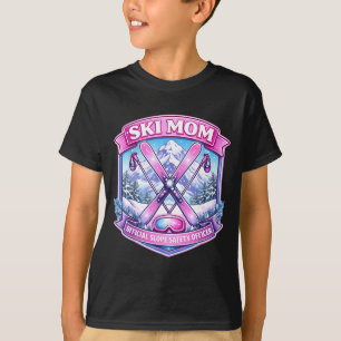 Ski mom slope safety officer mother's day skier mu T-Shirt