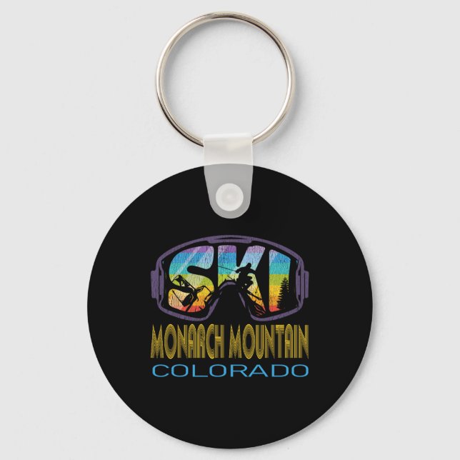 Ski Monarch Mountain Colorado Skiing Vacation  Key Ring (Front)