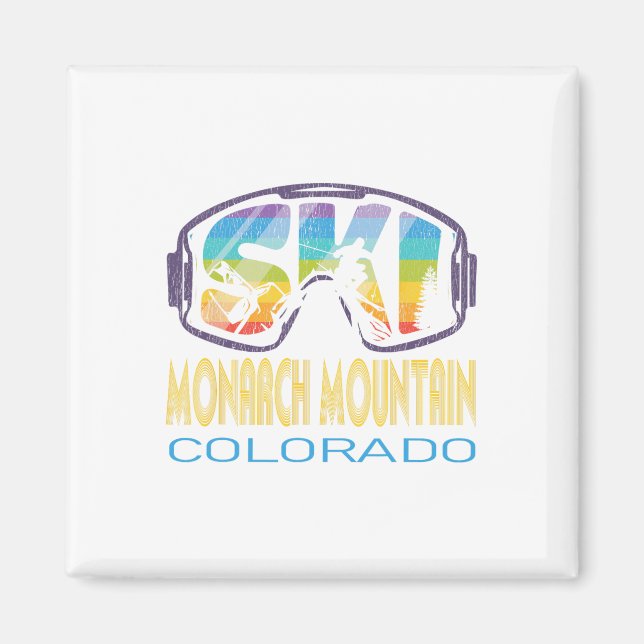 Ski Monarch Mountain Colorado Skiing Vacation  Magnet (Front)
