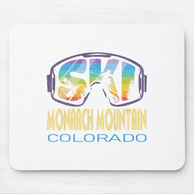 Ski Monarch Mountain Colorado Skiing Vacation  Mouse Mat (Front)