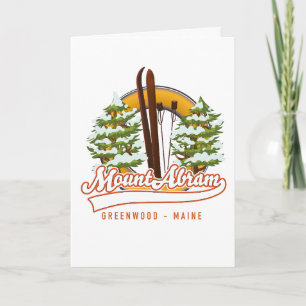 Ski Mount Abram Greenwood Holiday Card