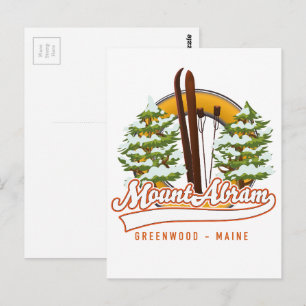 Ski Mount Abram Greenwood Postcard