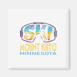 Ski Mount Kato Minnesota Skiing Vacation Magnet