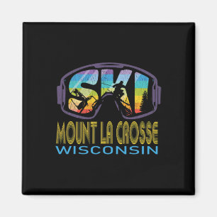 Ski Mount La Crosse Wisconsin Skiing Vacation Magnet