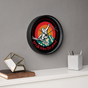 Ski Mountain Clock
