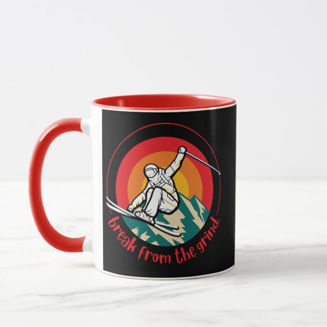 Ski Mountain Coffee Mug (Left)