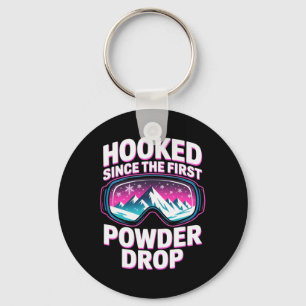 Ski Mountain For Men And Women. Powder Skiing _12  Key Ring