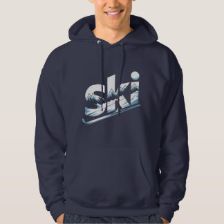 Ski Mountain Graphic Hoodie – Winter Adventure Ski