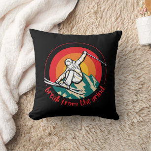 Ski Mountain Pillow