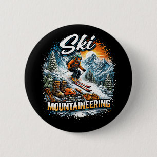 Ski Mountaineering 6 Cm Round Badge