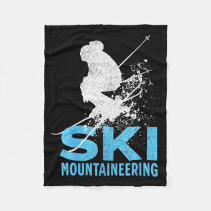 Ski mountaineering fleece blanket