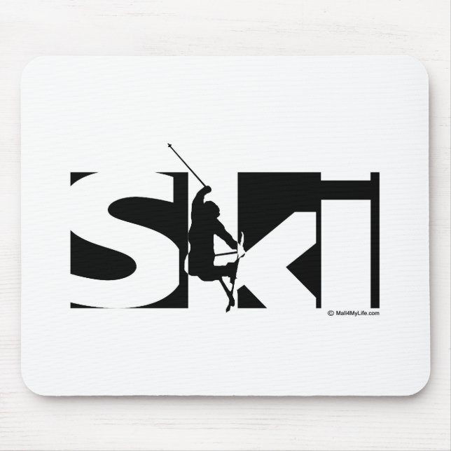 Ski Mouse Mat (Front)