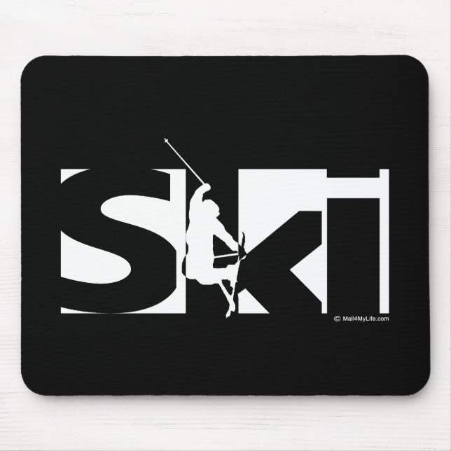 Ski Mouse Mat (Front)