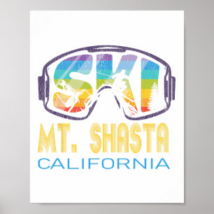 Ski Mt Shasta California Skiing Vacation Poster