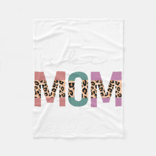 Ski Mum Funny Skiier Gift Ski Skier Skiing Mum Leo Fleece Blanket