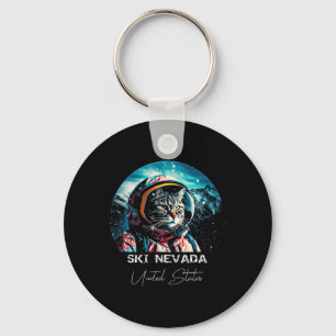 Ski Nevada United States Ski Skiing Skier Key Ring