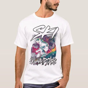 Ski New Hampshire Downhill Skiing Adventure Nh Usa T-Shirt
