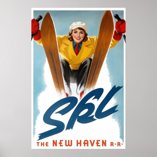 Ski New Haven Railroad  Poster (Front)