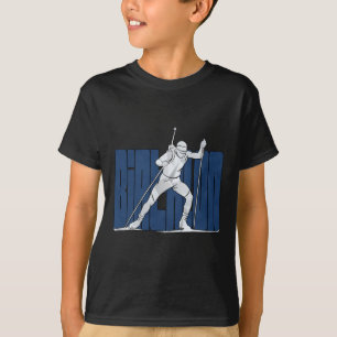 Ski Nordic Snow Winter Sports Skiing Biathlon Athl T-Shirt