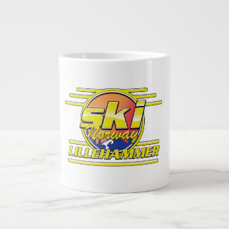 Ski Norway Lillehammer 80s vibe Large Coffee Mug
