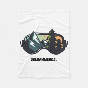 Ski Oberammergau Mountain Skiing T Men And Women Fleece Blanket
