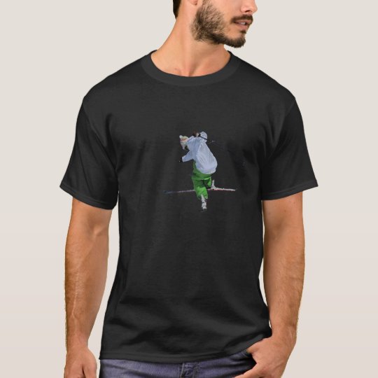 ski on black T-Shirt