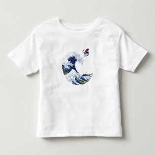 Ski on The Great Wave of Kanagawa Japanese Toddler T-Shirt