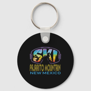 Ski Pajarito Mountain New Mexico Skiing Vacation Key Ring