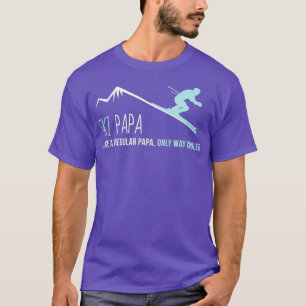 Ski Papa  Funny Cute Winter Skiing Gift T-Shirt