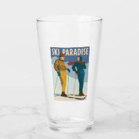 Ski Paradise Vintage Print