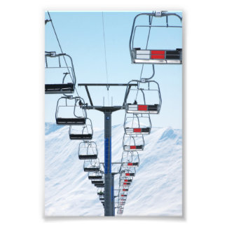 Ski Park Chairlifts Photo Print