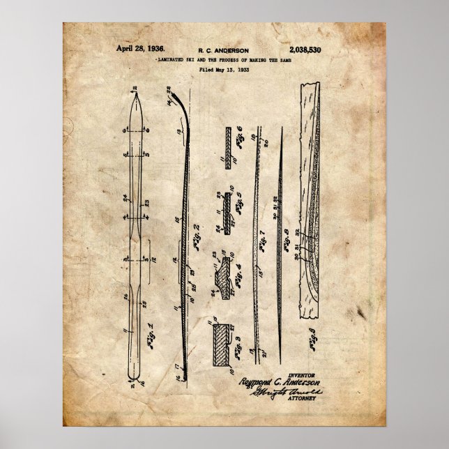 Ski Patent Poster (Front)