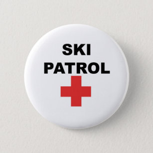 Ski Patrol 6 Cm Round Badge