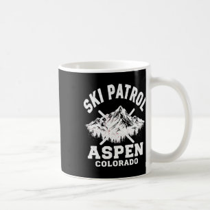 Ski Patrol Aspen Colorado Skiing And Snowboarding  Coffee Mug