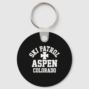 Ski Patrol Aspen Colorado Skiing And Snowboarding Key Ring