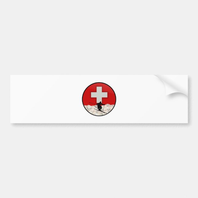 Ski Patrol Bumper Sticker (Front)