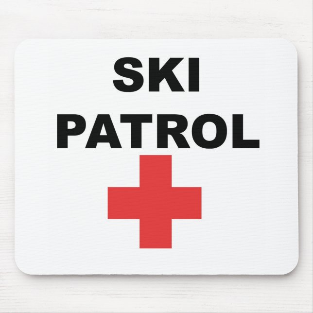 Ski Patrol Mouse Mat (Front)