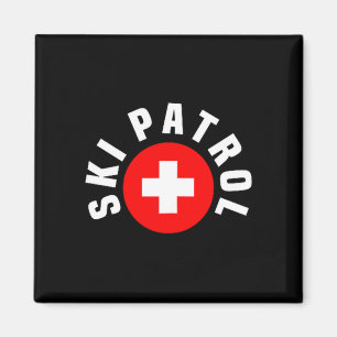Ski patrol pocket outfit slope emergency skier magnet
