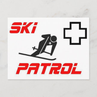 Ski Patrol - "Skier" Postcard
