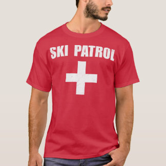 Ski Patrol Skiing First Aid Winter Hoodie Long Sle T-Shirt
