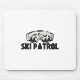 Ski Patrol Winter Skiing Goggles Mountain Trip _1 Mouse Mat