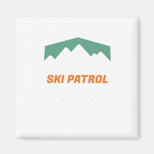 Ski Patrol You Fall We Haul Skier Istance Skiing A Magnet
