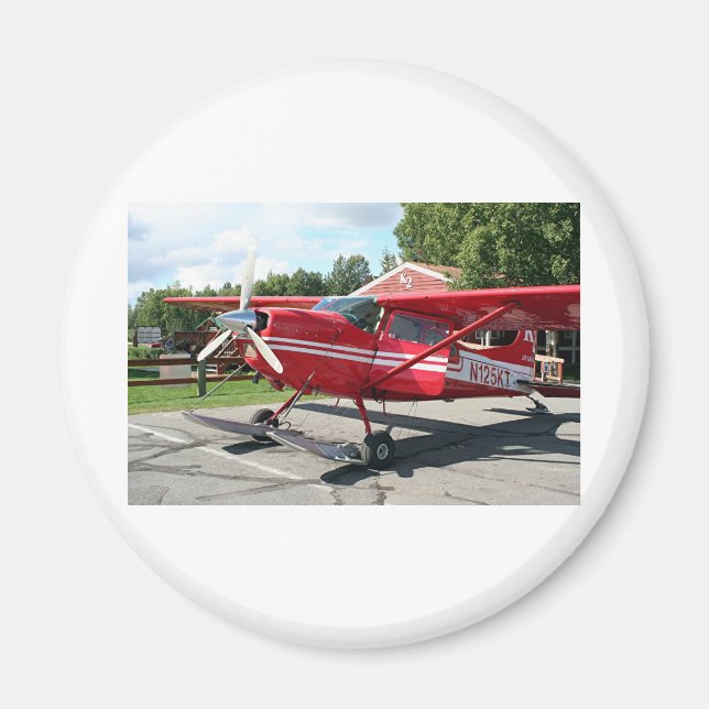 Ski plane, Talkeetna, Alaska, USA Magnet (Front)
