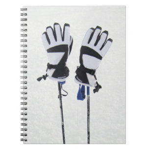 Ski Poles and Gloves Notebook
